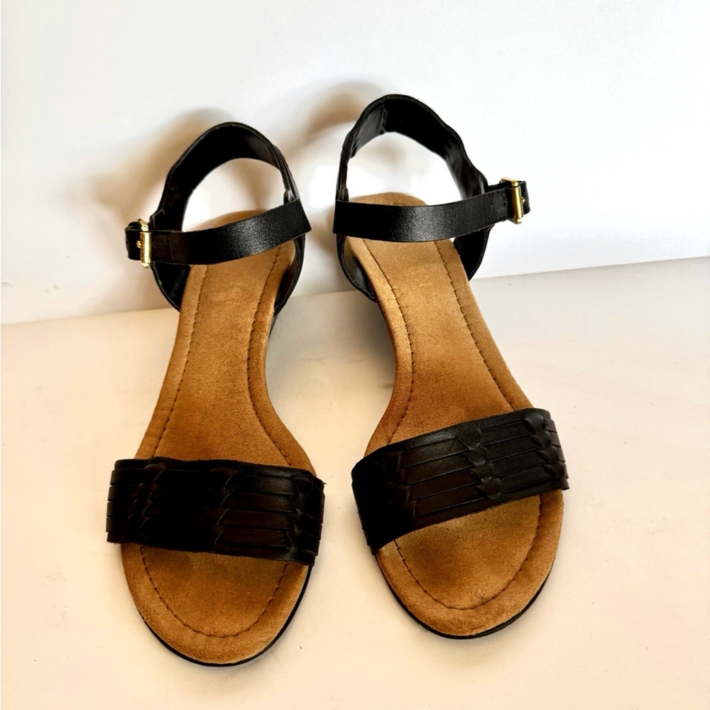 Ralph Lauren Black and Tan Sandals